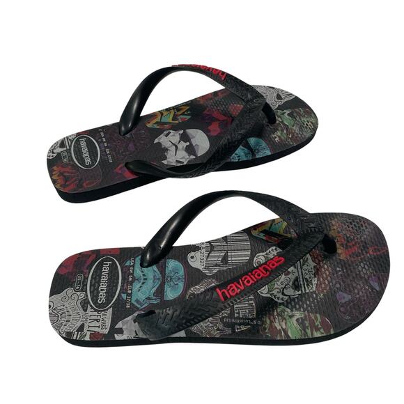 🛍️4 for $20🛍️Havaianas Star Wars Special Edition Flip Flops Womens 6 Mens Sz 5 - Picture 1 of 5